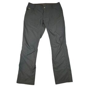Kuhl Silencr Mens 36x34 Black Ripstop Hiking Outdoor Chino Flat Front Pants